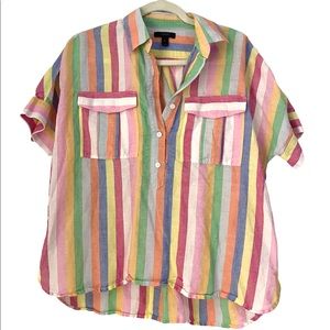 J crew colorful summer shirt
